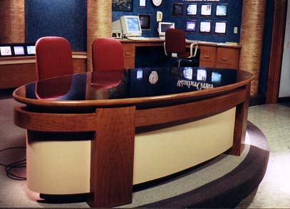 T.V. News Desk    seats 4